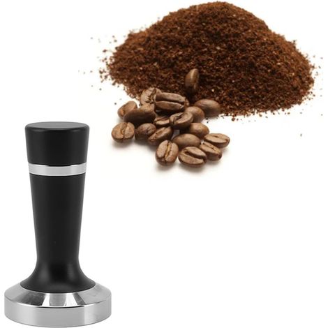 [Tab] + [2-in-1-Spender] + [für Kaffee] + [51 mm] + [Edelstahl/Aluminiumlegierung] + [Ergonomische Hülse] + [Flacher Boden] (1/5)