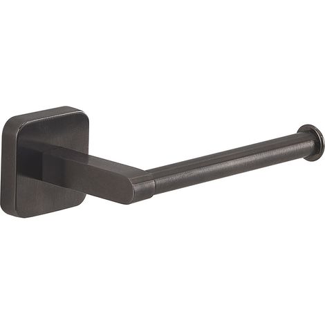 Portarotolo Bagno In Acciaio Inox Gun Metal Fissaggio Viti O Biadesivo  Tahiti