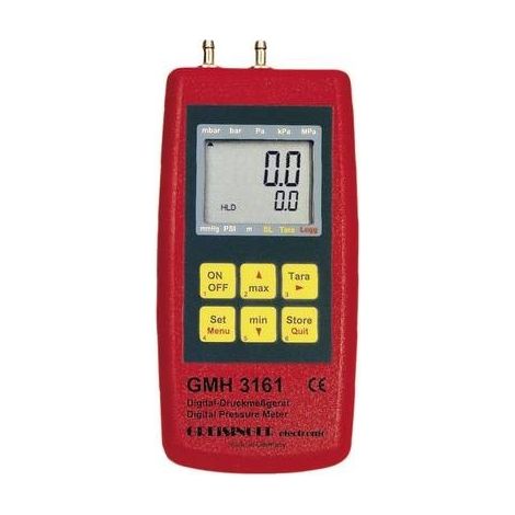 Greisinger GMH 3161-07 Manometro Pressione dell'aria, Gas non aggressivi, Gas corrosivi -0.01 - 0.350 bar (1/2)