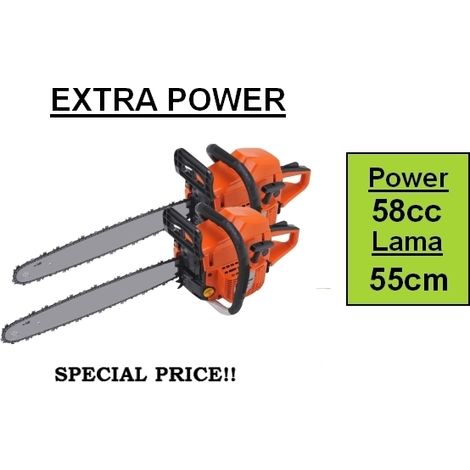 Doppia/2 pezzi Motosega per potatura 58cc lama 55cm