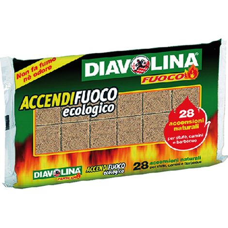 24CF DIAVOLINA 'ACCENDIFUOCO ECOLOGICA' 28 cubi - art. 15312