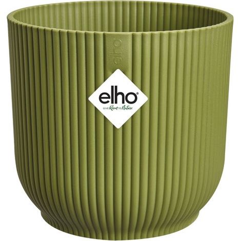 Pot Vibes Fold D14 Vert Fougère Design Plissé & écologique - Elho Bv (1/4)