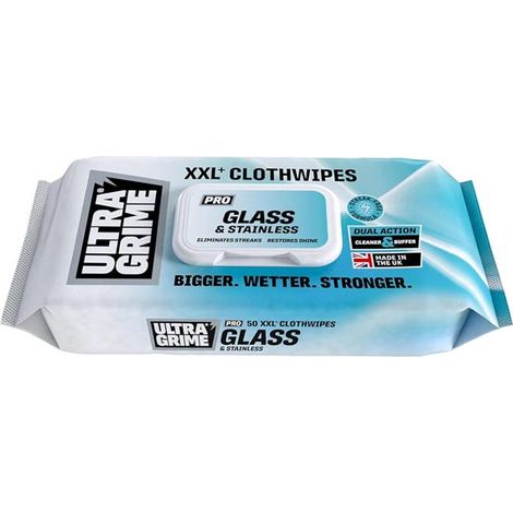 Lingettes Pro Verre et Inox boite de 50 UltraGrime