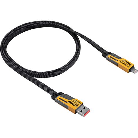 Cable USB A + USB tipo C / USB tipo C + Lightning de 1 m AK-USB-57 65W (1/5)