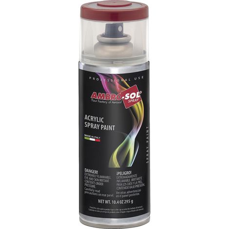 Vernis peinture Acrylique Multi-Usage, Peinture Brillante pour Intérieur et Extérieur, Adapté a Tous Type de Matériau, Aérosol En Fer-Blanc Recyclable de 400 ml, Rouge Rubis (1/5)