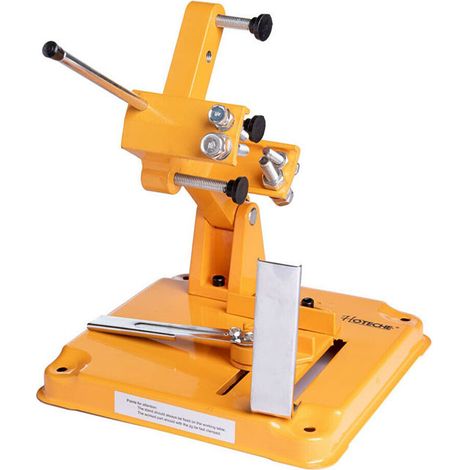 Supporto per smerigliatrice angolare 115-125 mm in acciaio per taglio su acciaio metallo pietra plastica profili tubi e aste (1/4)