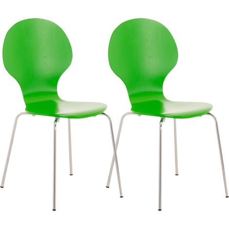 2x Stapelstuhl DIEGO ergonomisch grün (1/5)