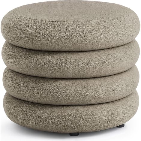 Teddy-Sitzhocker mit Stauraum 55 cm MOLLIS Mocha (1/5)