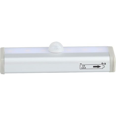 Lampe infrarouge à 6 LED avec détecteur de mouvement pour armoire, placard ou penderie - Lumière blanc chaud (1/5)
