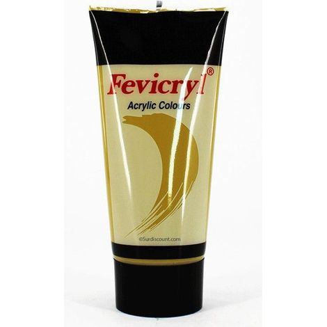 Peinture acrylique - AMT - Fevicryl - Kaki - 200ml - Couleurs lumineuses et permanentes (1/2)