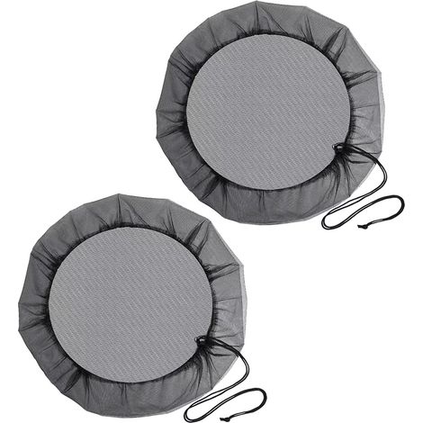 Couvercle en filet pour récupérateur d'eau de pluie extérieur, protection pour filtre et seau, moustiquaire (1/5)