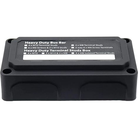 Electrical Distribution Block Design Module 300A with Stud Terminal Battery Terminal Block 4X M8 12V - 48V DC for Solar Car Marine Power (1/5)