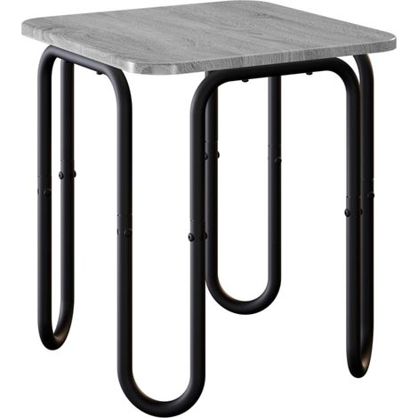 Table basse Sonoma gris 40 x 40 x 45 cm Bois d'ingénierie vidaXL (1/5)
