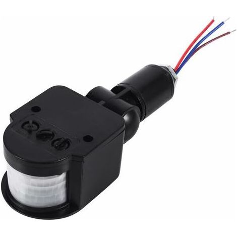 Détecteur de mouvement extérieur infrarouge PIR 180° – Éclairage automatique LED – Faible consommation – Pour allées et entrées de maison (1/5)