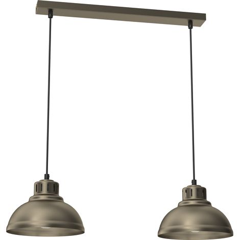 Lampada a sospensione Sven oro titanio 65cm 2xE27 Luminex