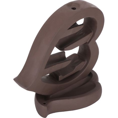 Brûleur d'encens à contre-courant en forme de cœur - Décoration intérieure élégante avec sable violet
