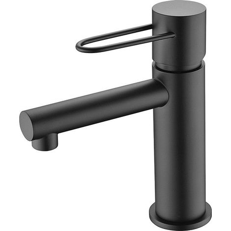 Grifo Lavabo Negro Mate Serie Milos IMEX (1/2)