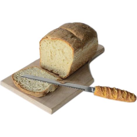 Coltello per il pane con manico in acciaio inossidabile da 29 cm
