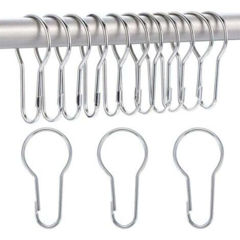 14 Pack Anneaux de Rideau de Douche Crochets Suspendus pour Tri et Organisation (1/4)