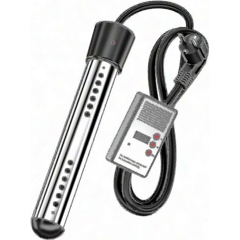 Chauffe-piscine submersible 3000 W - Chauffage rapide et écoénergétique avec minuterie intelligente - EU3000W - Noir