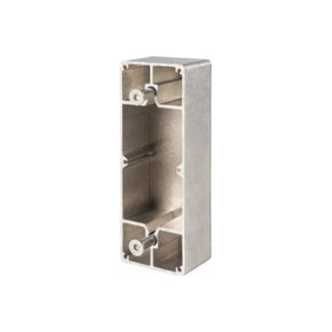 Boîtier en aluminium pour fixation sur profil plat pour serrure de coulissant LOSSKZQF. LOCINOX (1/2)