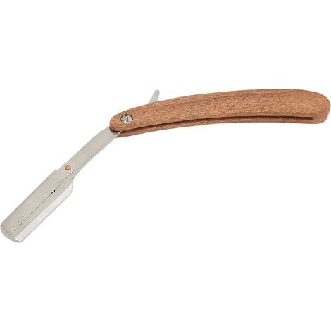 Rasoir droit vintage en acier inoxydable pour barbes et coiffures professionnelles (1/5)