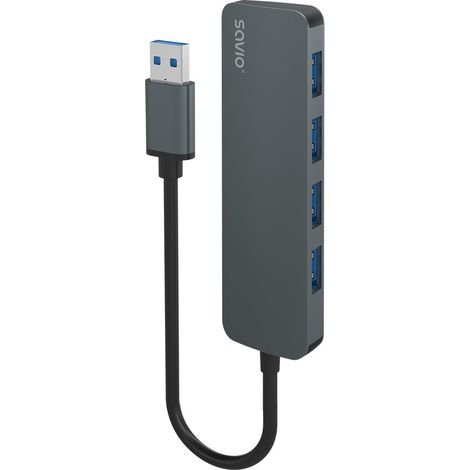 Savio hub 4 x usb-a 3.1 gen 1 ak-53 (1/5)