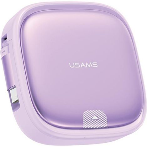 Usams 60W 3-in-1 Micro-USB/USB-C/Lightning-Kabel mit Box, Lila (1/5)
