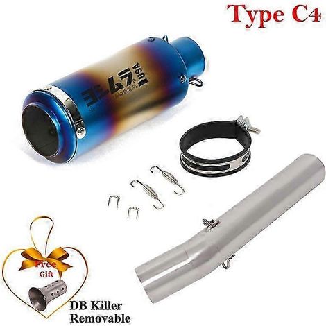 Pot d'échappement pour moto, silencieux DB Killer pour Honda CB1300 2003-2015, Yamaha FZS 600 Fazer 1998-2003 (Type C4) (1/5)