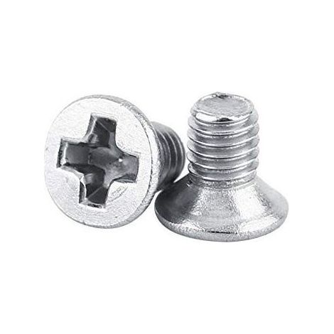 Lot de 100pcs M3 Vis Tête Plate Fraisée Phillips Cruciforme Entièrement Filetée en Acier Inoxydable 304 pour Machines(M35mm). (1/5)