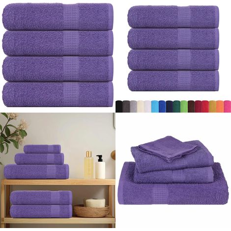 vidaXL Badetücher 4 Stk. Lila 100x150 cm 360 g/m² 100% Baumwolle (1/5)