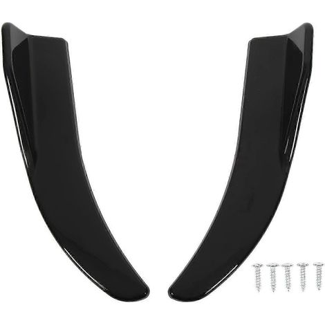 Lot de 2 ailerons de coffre arrière de 41,5 cm, réduisant la résistance au vent, aileron de coffre universel, noir brillant (1/4)
