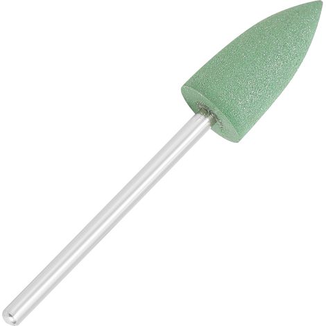 Lot de 5 Fraises Silicone Caoutchouc pour Polissage Dentaire 240 Grit, Embouts de Meulage et Lustrage pour Pièce à Main, Vert (1/5)