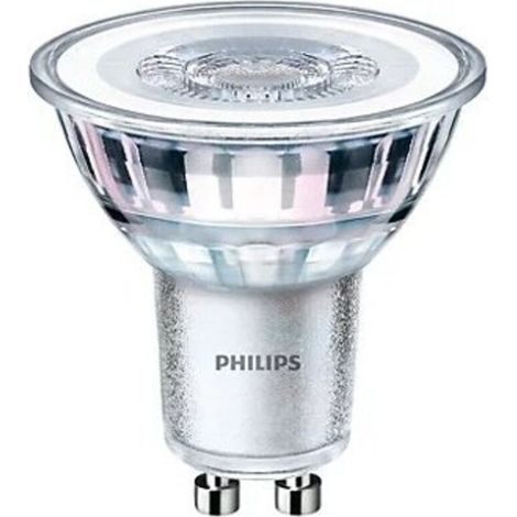 Lot de 12 ampoules LED Philips Classic Spot GU10 4,6W (équivalent 50W) – Lumière blanche chaude 2700K (1/2)