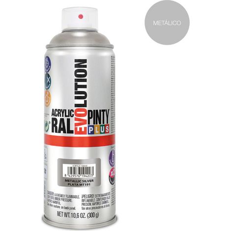 Peinture En Aérosol Pintyplus Evolution Metallisee 520cc Argent Mt191 (1/3)