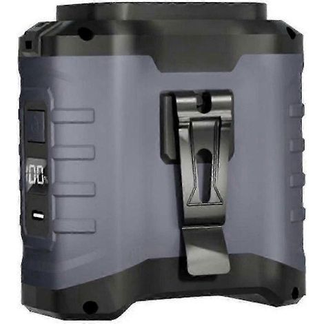 Compatible avec les ventilateurs sur rail turbo, les ventilateurs sur rail turbo et les ventilateurs portables à clip ceinture, gris, 10 000 mAh (1/5)
