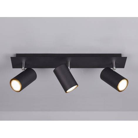 LED Deckenstrahler Metall Schwarz 3-flammig, Breite 48cm (1/4)