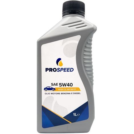 OLIO MOTORE SINTETICO PER AUTOVETTURE SAE 5W40 - lt. 1
