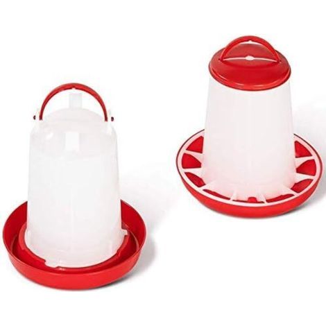 FENOPLASTICALot mangeoire 3 KG et Abreuvoir 3L pour Poules et volailles (1/5)