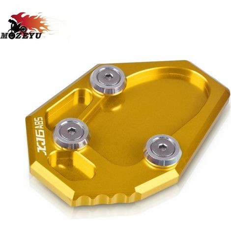 (Or) Compatible avec YAMAHA XJ6 ABS 2009-2016 - Béquille latérale en aluminium - Extension/plaque de béquille Maxpower (1/4)