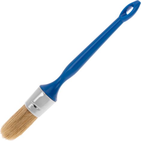 PrimeMatik - Pinceau rond pour peintures et vernis numéro 12, diamètre 12 mm, couleur bleue (1/5)