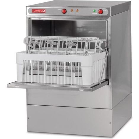 Lave-verres inox pro (L)400 x (P)400 mm, 220 V - MONO (1/3)