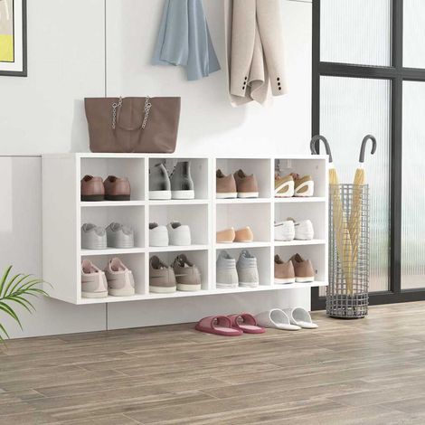 vidaXL Shoe Cabinets 2 pcs White 52,5x30x50 cm (1/5)