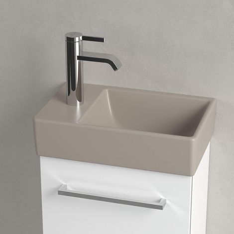 Villeroy & Boch Avento Lave-mains - 36 x 22 x 11 cm - Almond CeramicPlus - sans trop-plein