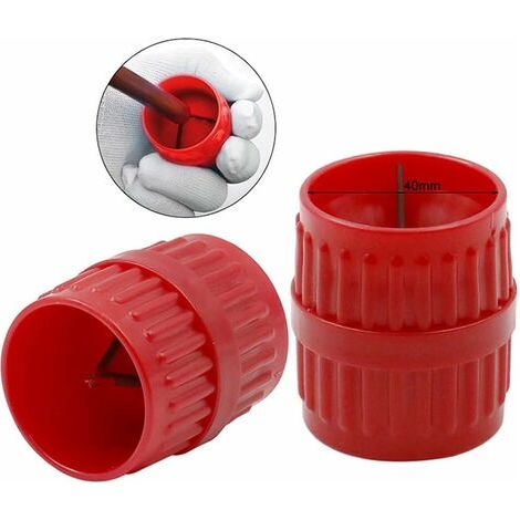 Ebavureur Universel avecLames en acier trempé Lame Durable pour Tuyaux en Cuivre Aluminium Laiton PVC xtérieur 5mm-38mm (1/5)