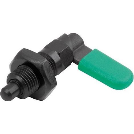 KIPP Sperrriegel M12 D=8 SW12 Form D mit Kappe und Mutter S. (1/3)