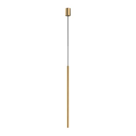 Lampada a sospensione tubo oro satinato Laser 750 Nowodvorski