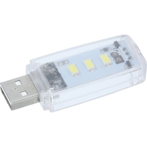 Veilleuse USB compacte et portable, à réponse sensible, dispositif d'éclairage économe en énergie, adaptée aux ordinateurs. (1/5)