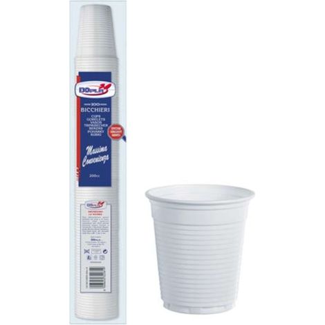 Bicchiere Bianco Cc 200 Pz 100 Dopla