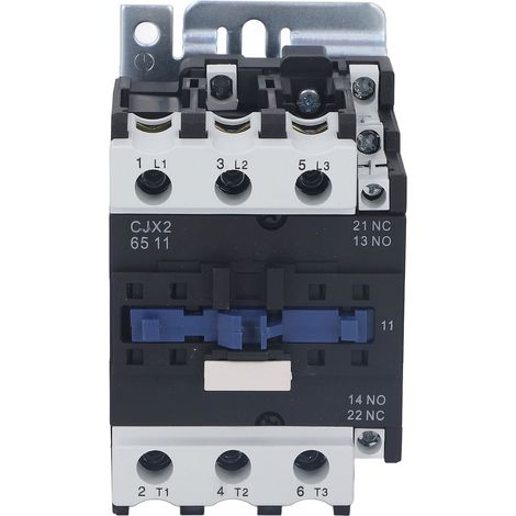 Contacteur électrique 65A 1NO 1NC 3 pôles, tête de contacteur de puissance pour connexion à distance et coupure de circuit, 110V (1/5)
